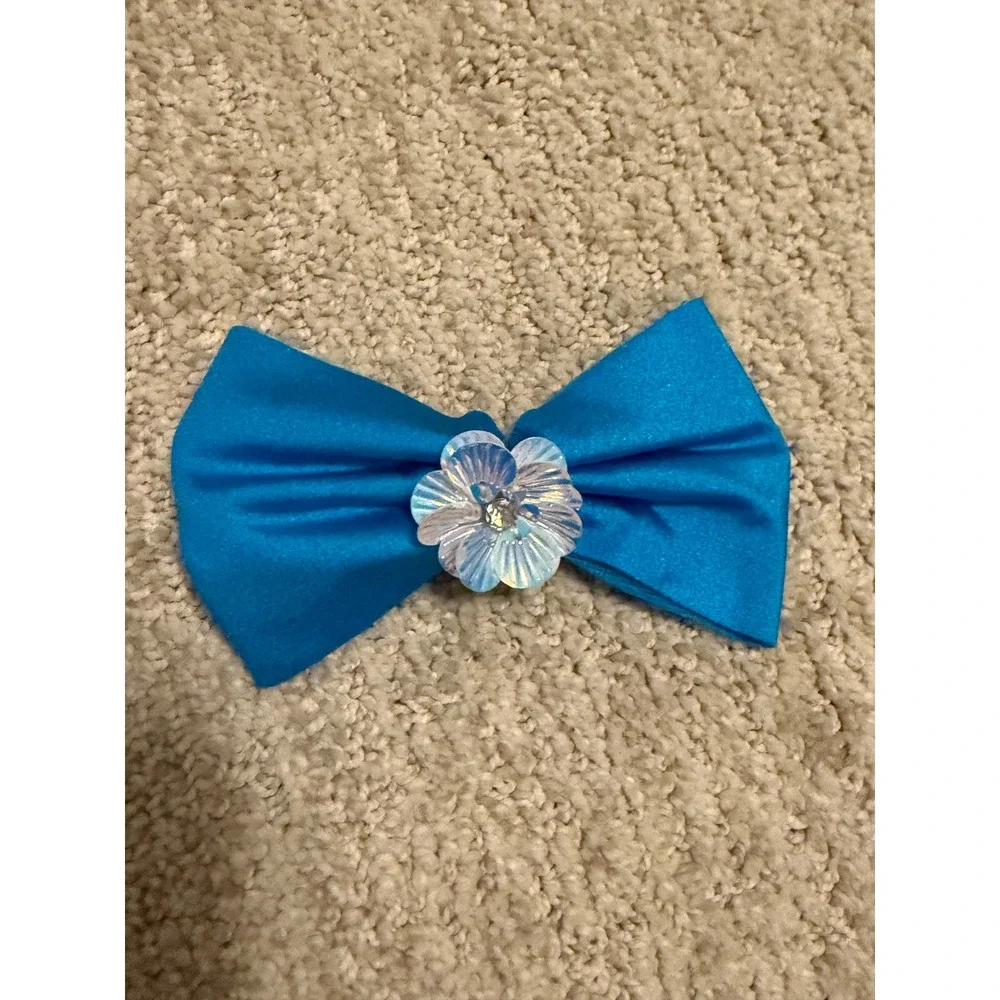 Weissman‎ Kids Large Iridescent Sequin Blue Dance Costume + Pants & Accessories